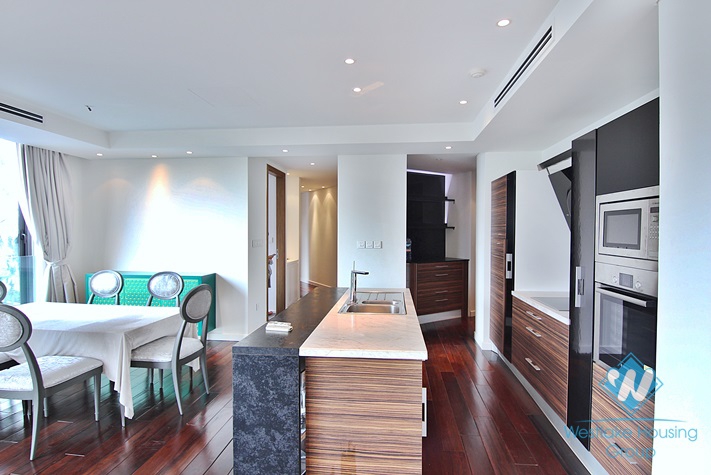 Quality apartment with nice design for rent in Xuan Dieu st, Quang An ward, Tay Ho